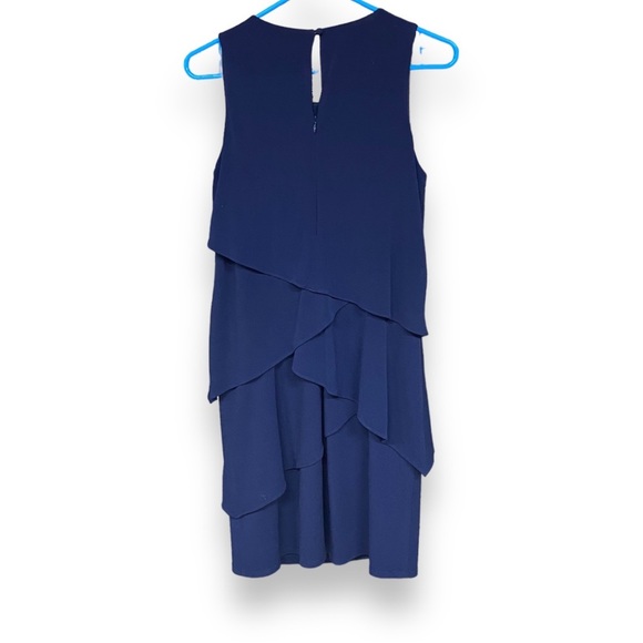 Laundry by Shelli Segal Sleeveless Tiered Layered Embellished Necklace Dress 4 - Picture 5 of 6